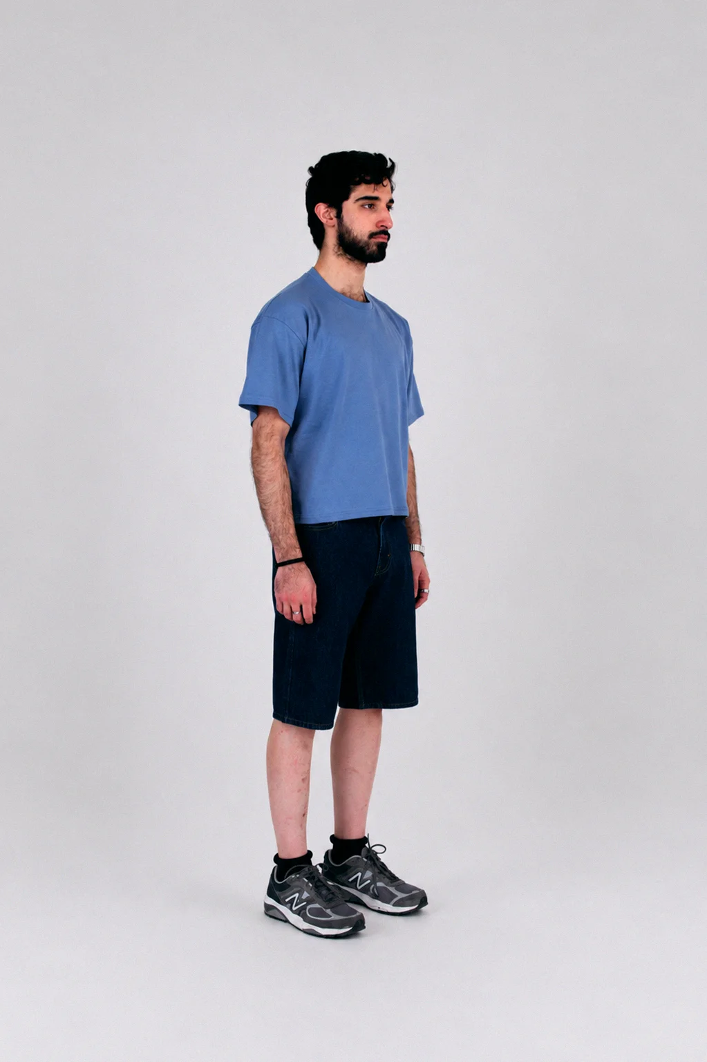 Cropped Tee Blue