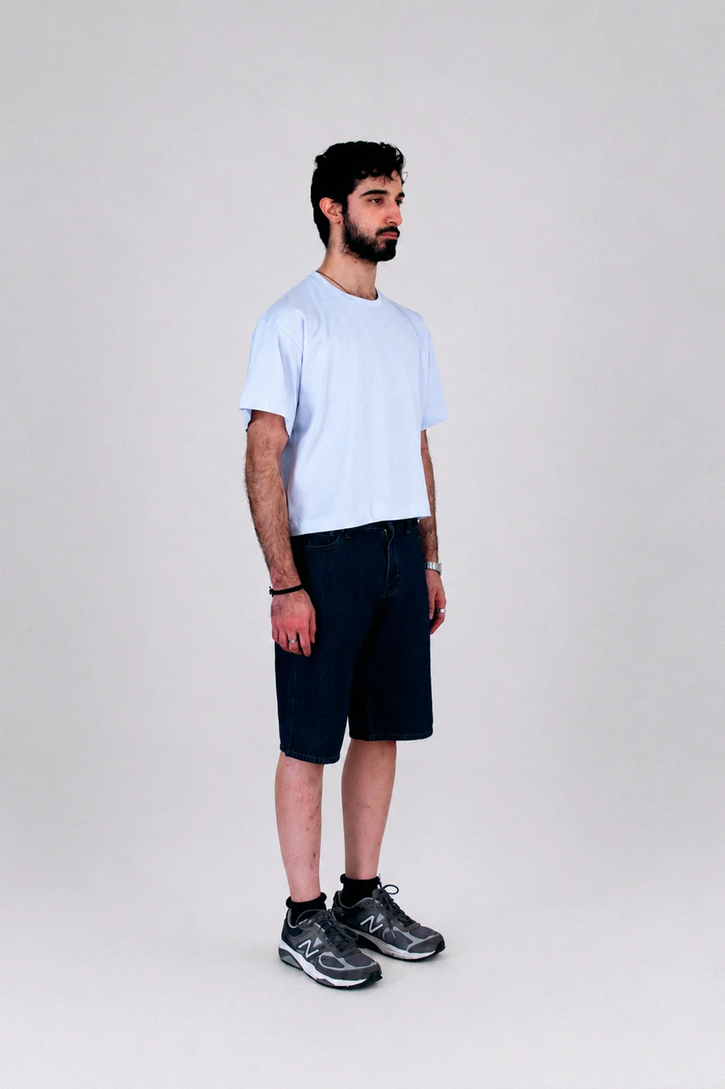 Cropped Tee Light Blue