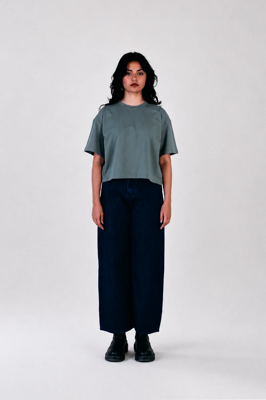 Cropped Tee Sage
