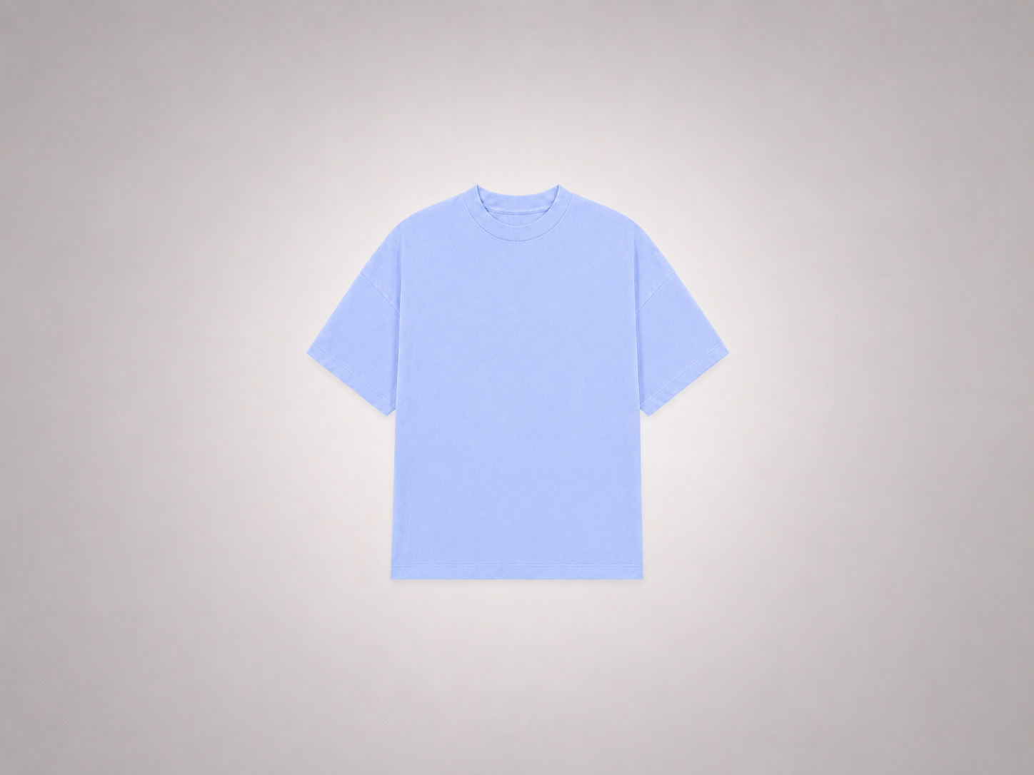 Cropped Tee Light Blue